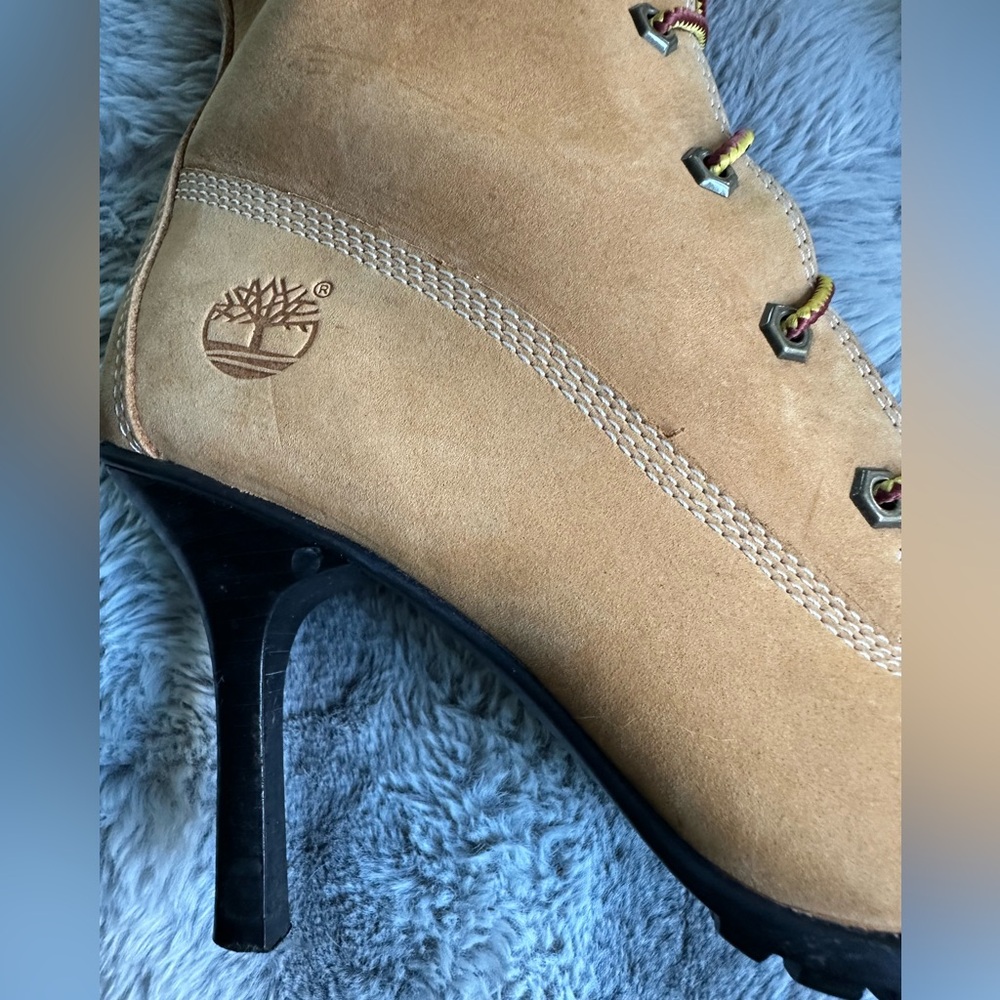 Timberland Veneda Carter Leather-Trimmed Nubuck Knee
Boots - Brown - Picture 14 of 16